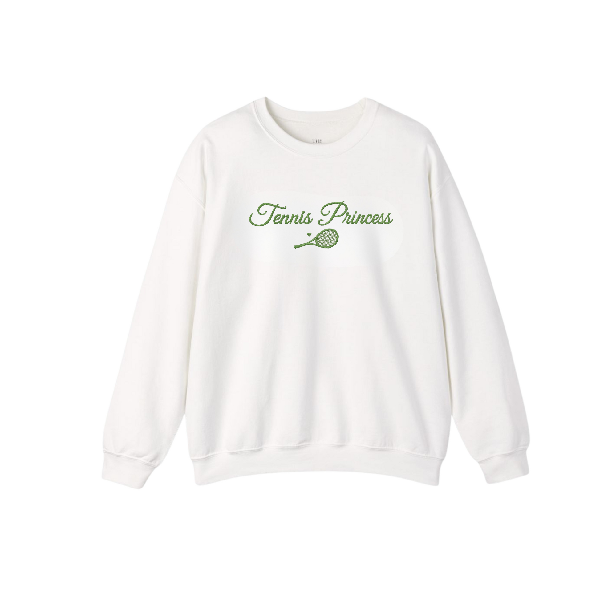 Tennis Princess Sweater – Classic White Crewneck
