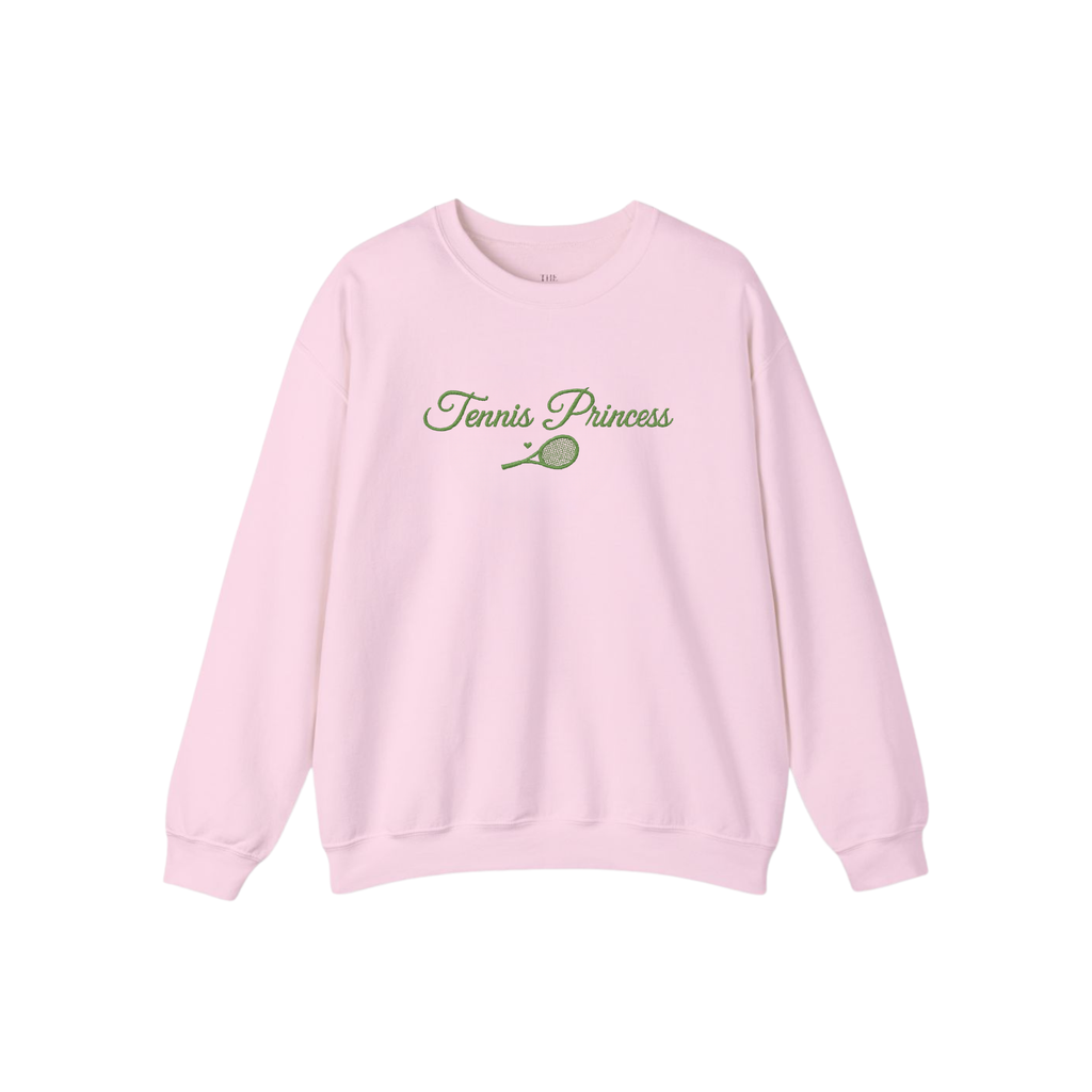 Tennis Princess Sweater – Classic White Crewneck
