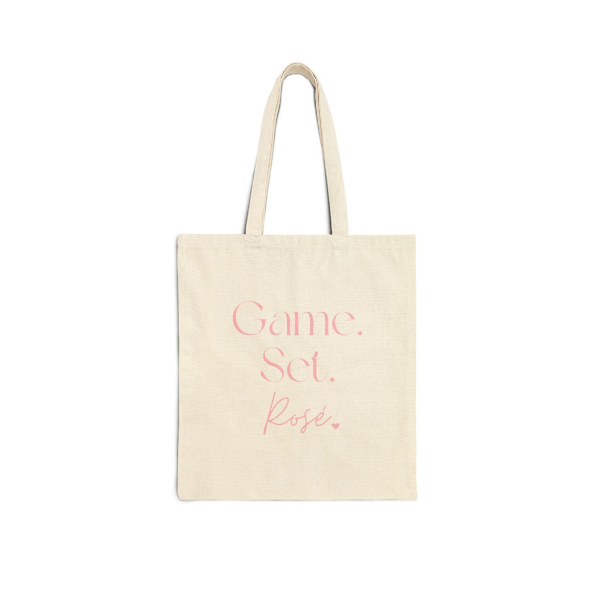 Game. Set. Rosé. Tote – Chic Canvas Bag