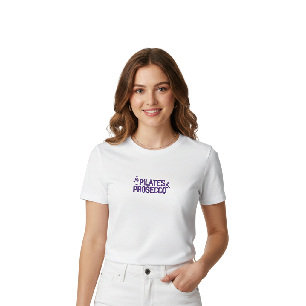 Pilates & Prosecco Tee – Cotton Shirt