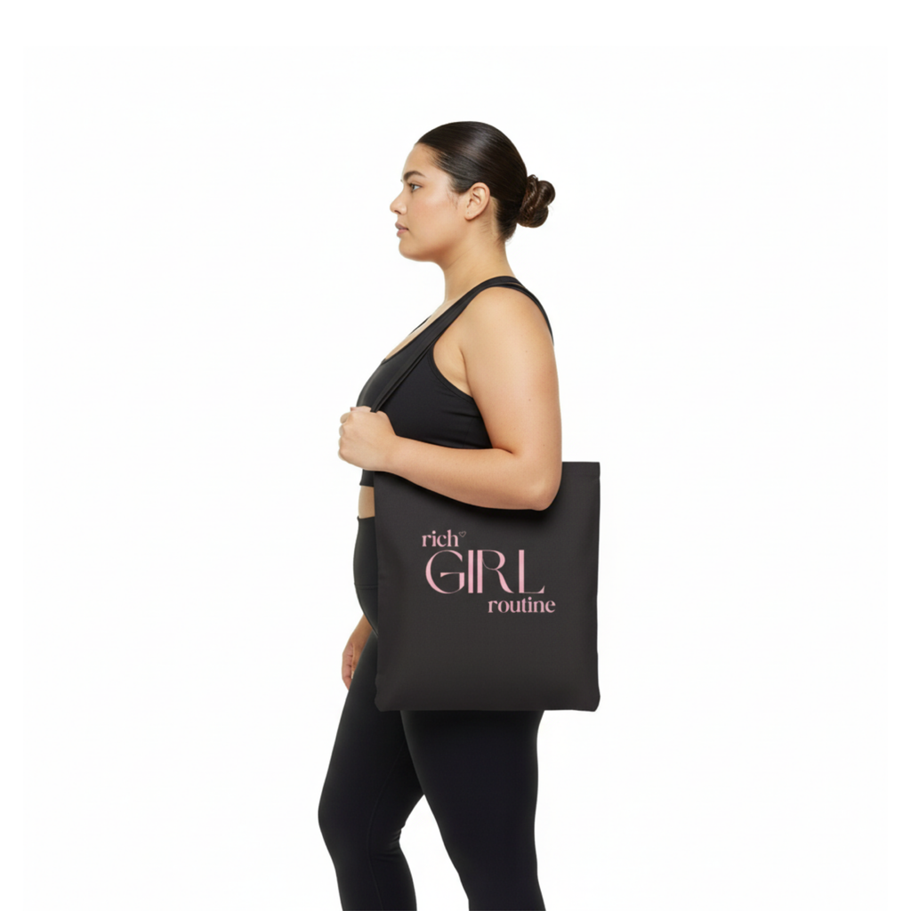 Rich Girl Routine Tote – Canvas Everyday Bag