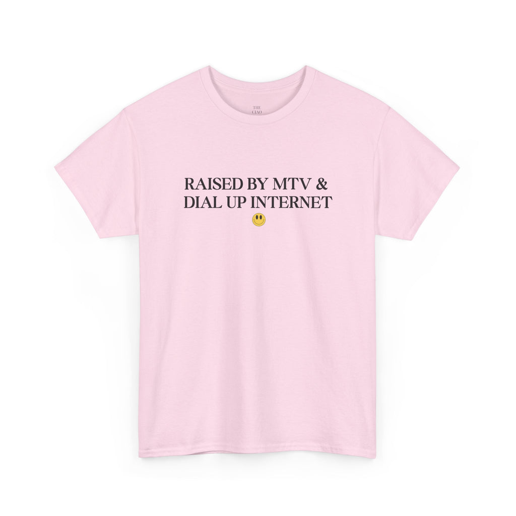 Raised by MTV & Dial-Up Tee – Cotton Shirt