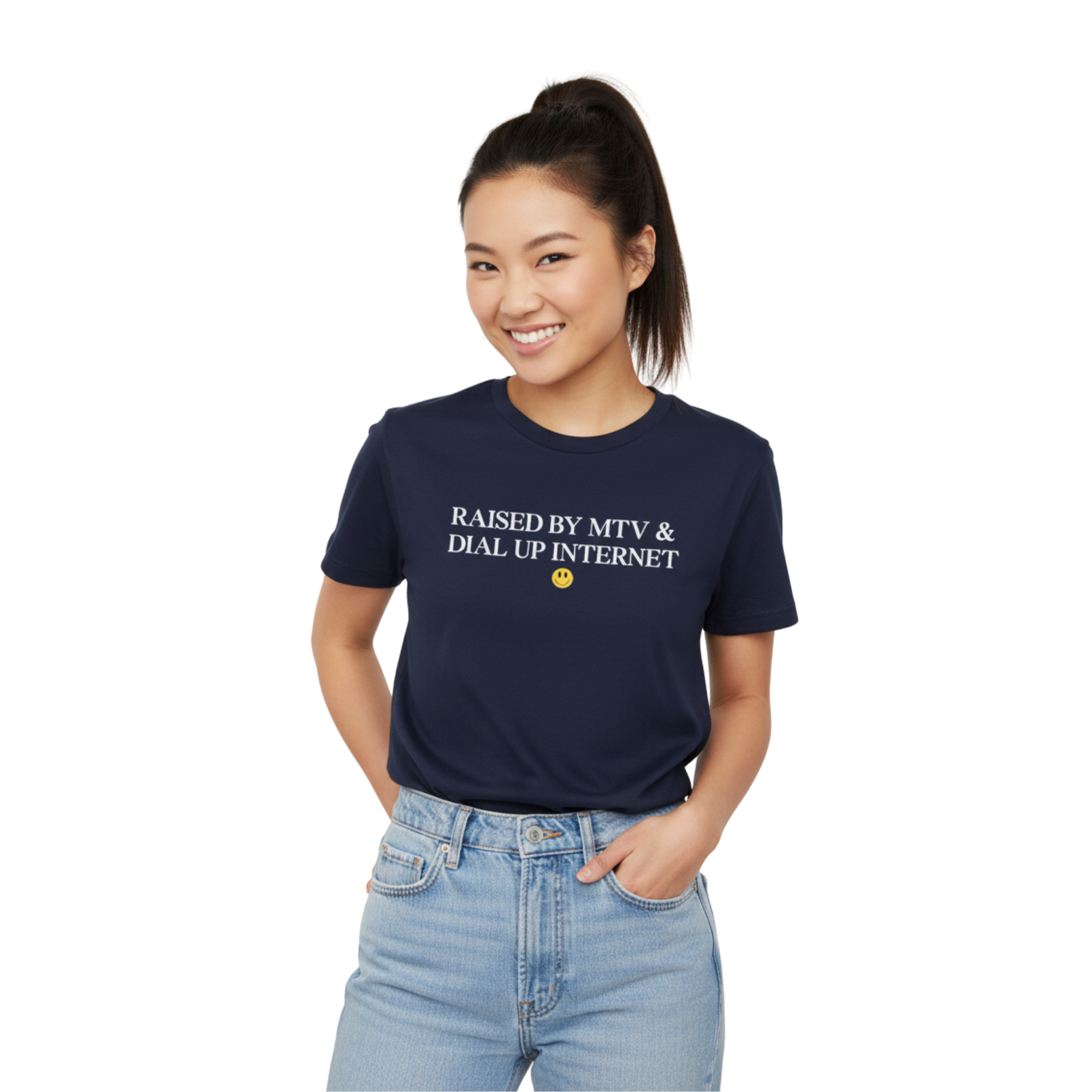 Raised by MTV & Dial-Up Tee – Cotton Shirt